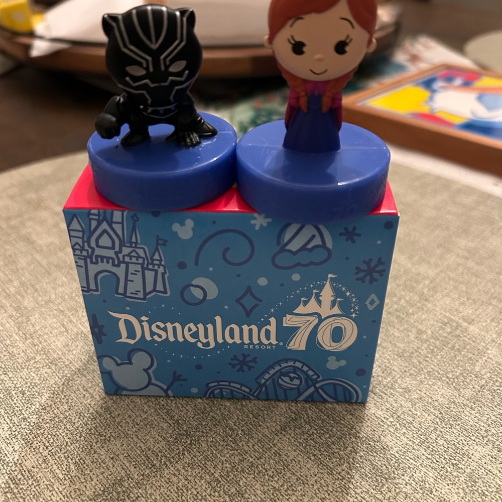 McDonald’s Disneyland 70th Anniversary Toys Black Panther and Ana from Frozen